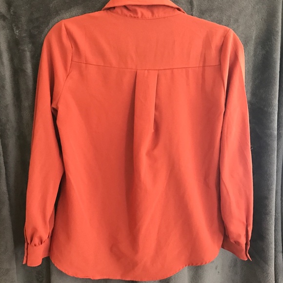MINE Rust/Brick Red/Orange Blouse - Picture 2 of 4